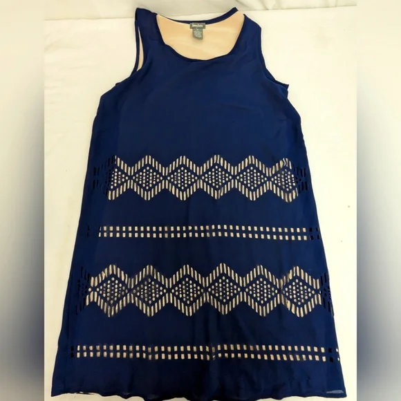 neiman marcus navy blue dress Neiman Marcus | Dresses | Neiman Marcus Navy Blue Dress With Figure Control  Cream Colored Lining Medium